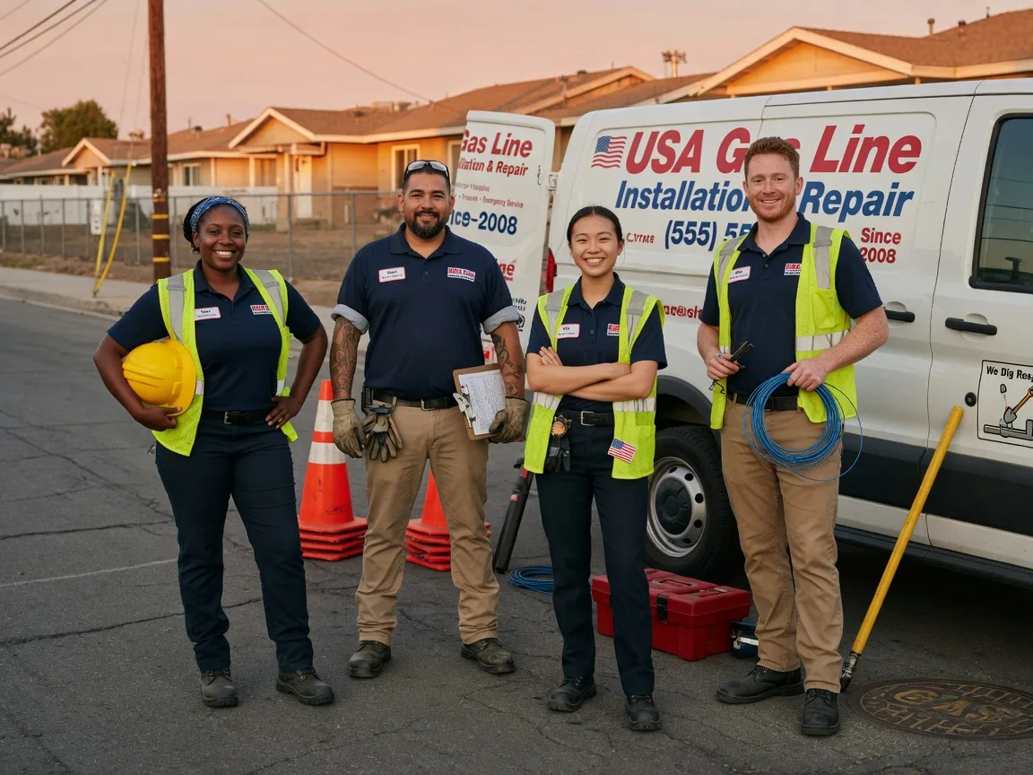 Gas Line Installation company in Fisher, LA